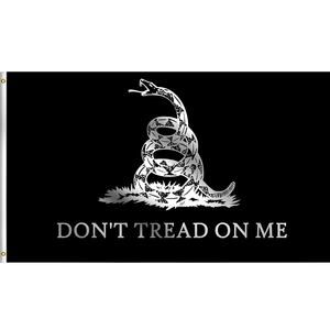 Black “Don’t Tread On Me” Flag 3x5 Ft Gadsden Style Banner